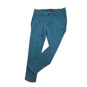 BARABAS Los Angeles Mens Slim Fit Chino Pants Stretch Casual Teal Size 34